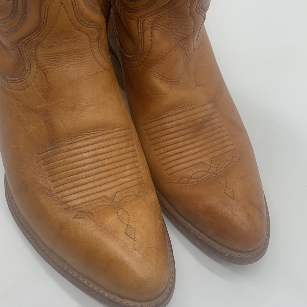 Texas Imperial vintage Leather Cowboy Boots M241 Sz 8.5. COW3076 - Picture 3 of 14